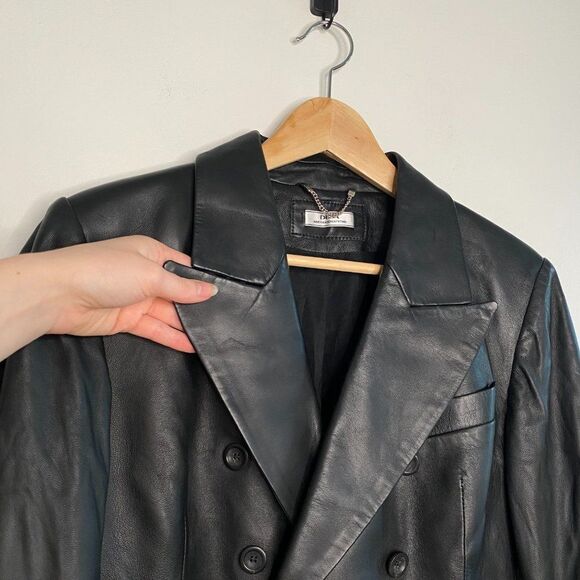 DESA Women's K13851 Black Leather Jacket | Size: L - Picture 5 of 13